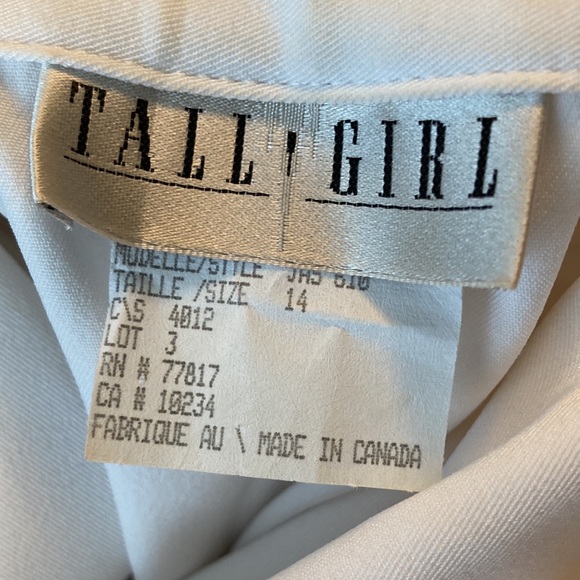 🇨🇦 Tall Girl Stunning 3pc Pant Suit Sleeveless Tall Size 14 EUC Made in 🇨🇦 - Picture 7 of 14
